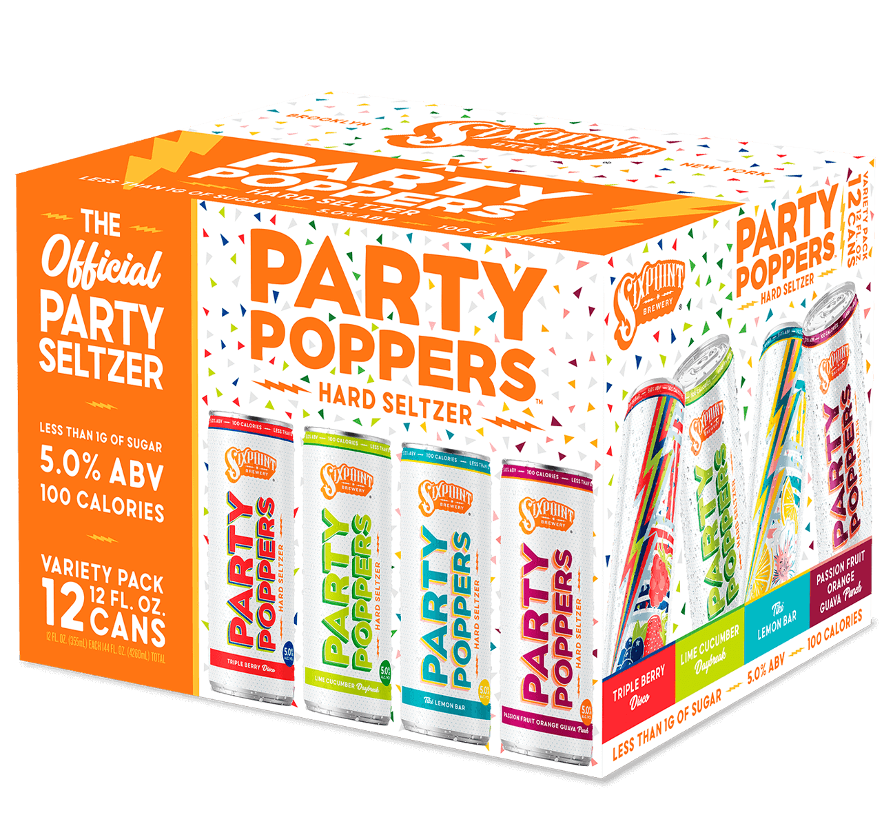 Party Poppers Hard Seltzer 12pk Variety Pack